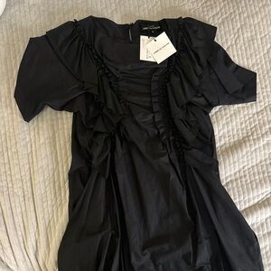 Comme des garçon tricot Black midi dress